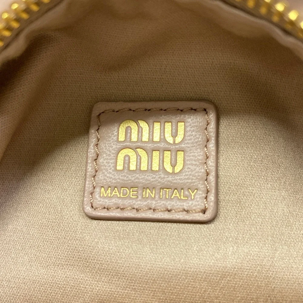 Miu Miu Matelasse Handbag 5NE026 CIPRIA (Light Pink)